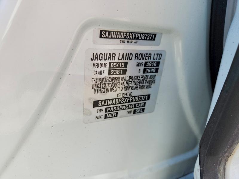 66313836 :رقم المزاد ، SAJWA0FSXFPU87371 vin ، 2015 Jaguar Xf مزاد بيع