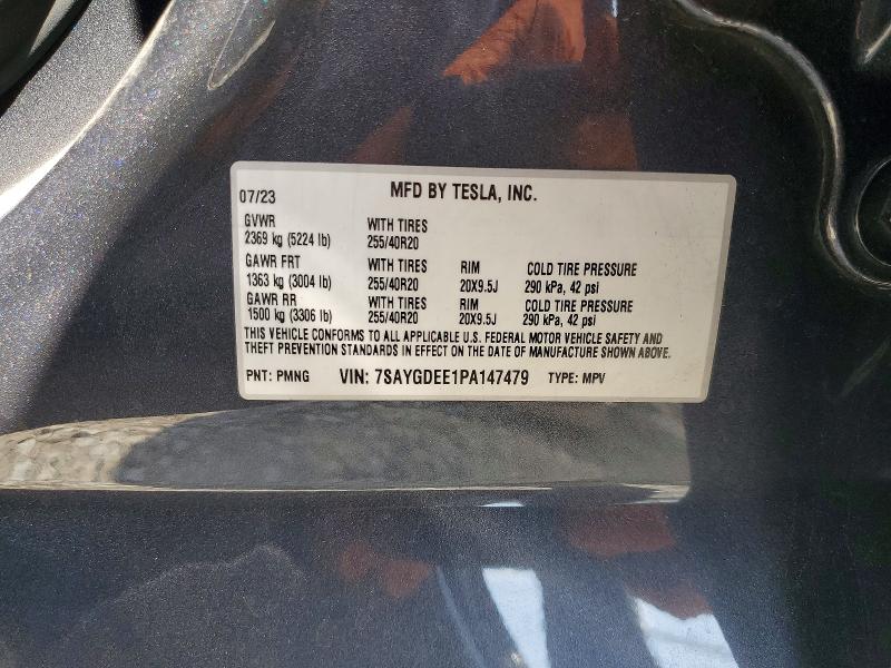 Aukcja sprzedaży 2023 Tesla Model Y, vin: 7SAYGDEE1PA147479, numer aukcji: 64650246