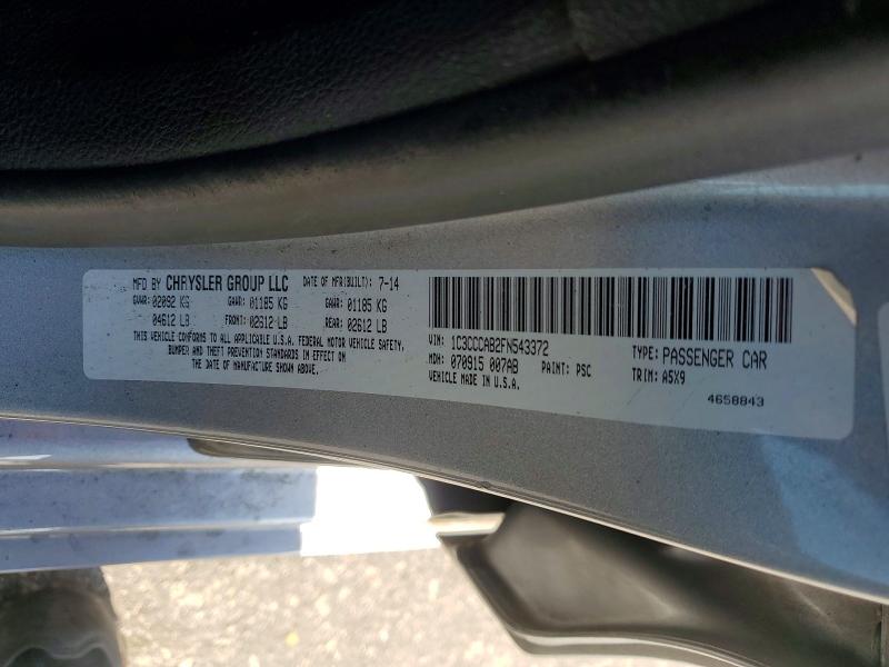 Aukcja sprzedaży 2015 Chrysler 200, vin: 1C3CCCAB2FN543372, numer aukcji: 64359246