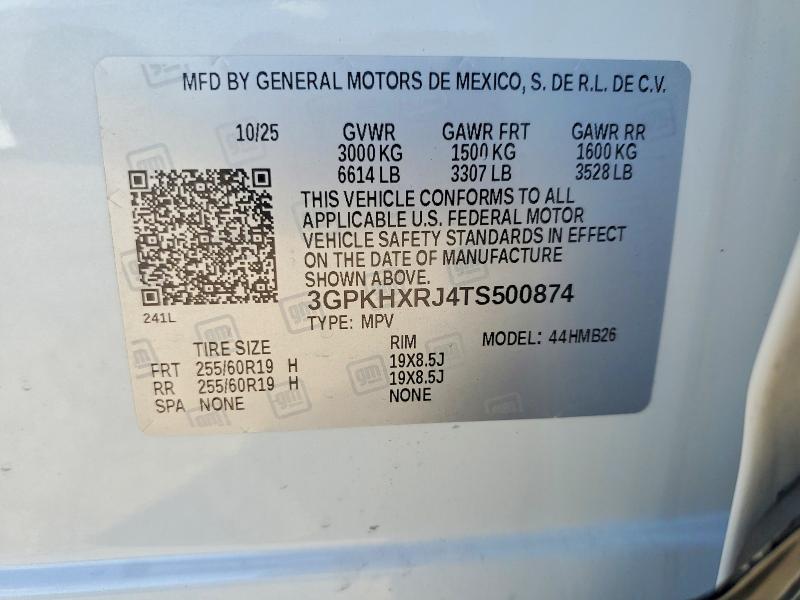 Продажа на аукционе авто 2026 Honda Prologue, vin: 3GPKHXRJ4TS500874, номер лота: 66118266