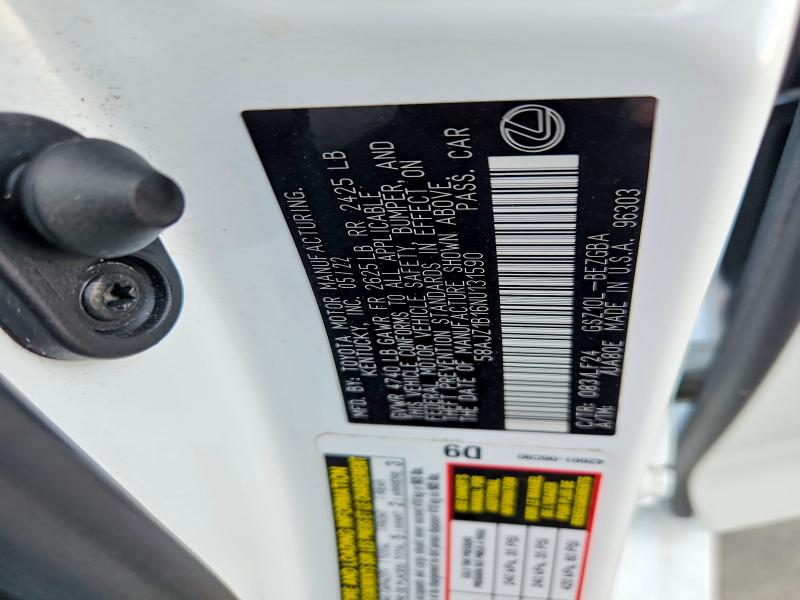Продаж на аукціоні авто 2022 Lexus Es, vin: 58AJZ1B16NU131590, номер лоту: 66084476