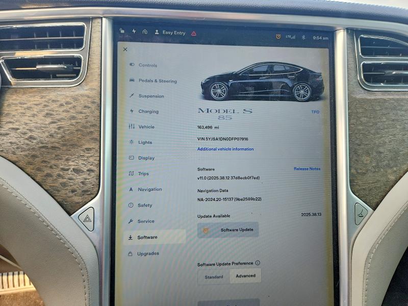 Продаж на аукціоні авто 2013 Tesla Model S, vin: 5YJSA1DN0DFP07916, номер лоту: 64949786