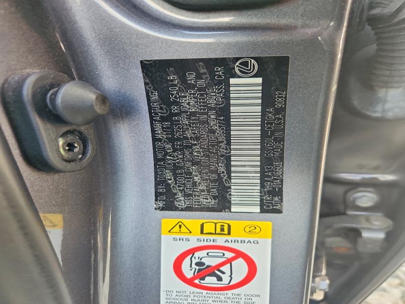 Aukcja sprzedaży 2018 Lexus Es, vin: 58ABK1GGXJU095774, numer aukcji: 59688146