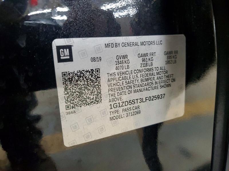 Продажа на аукционе авто 2020 Chevrolet Malibu, vin: 1G1ZD5ST3LF025937, номер лота: 66367426