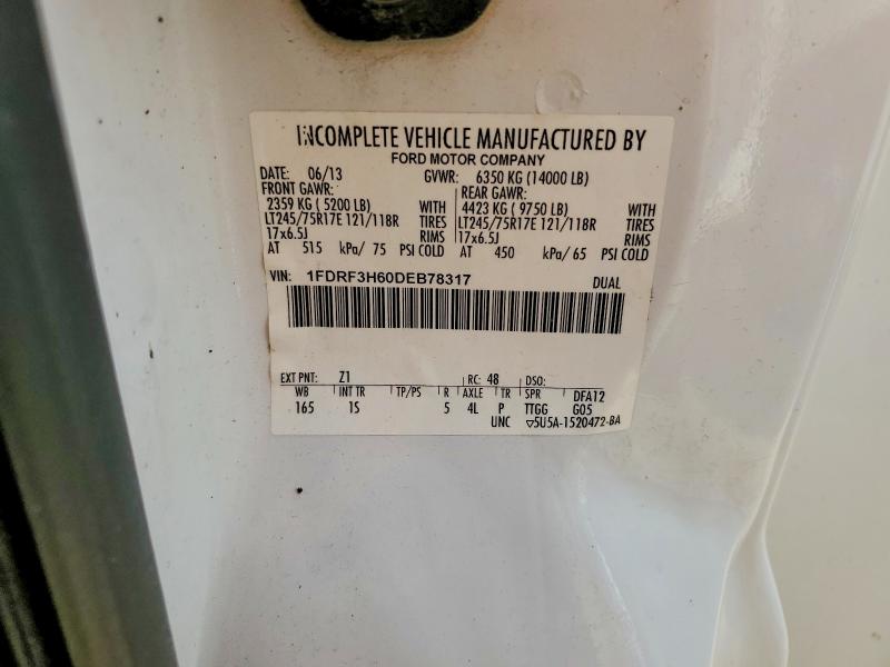 Продажа на аукционе авто 2013 Ford F350, vin: 1FDRF3H60DEB78317, номер лота: 63195756