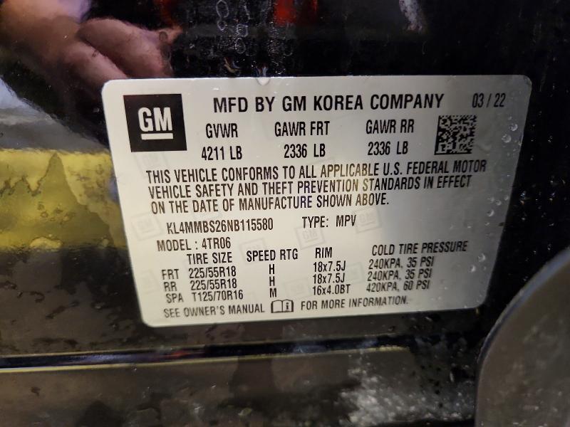 Продаж на аукціоні авто 2022 Buick Encore Gx, vin: KL4MMBS26NB115580, номер лоту: 63486896