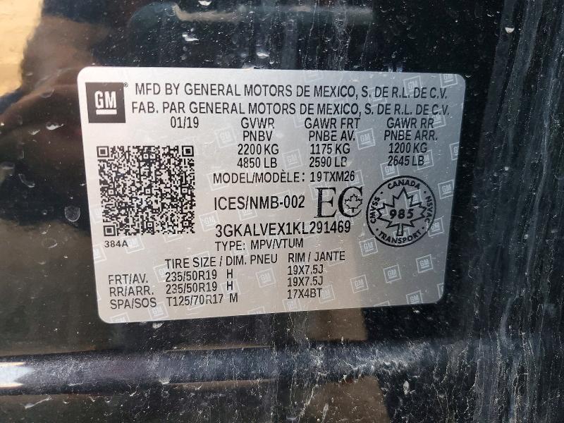 64639506 :رقم المزاد ، 3GKALVEX1KL291469 vin ، 2019 Gmc Terrain مزاد بيع