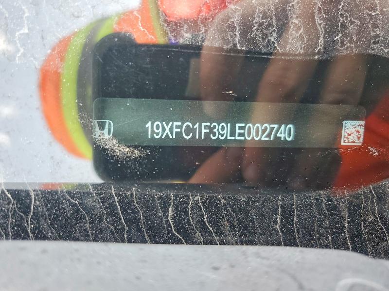 Продаж на аукціоні авто 2020 Honda Civic, vin: 19XFC1F39LE002740, номер лоту: 63879436