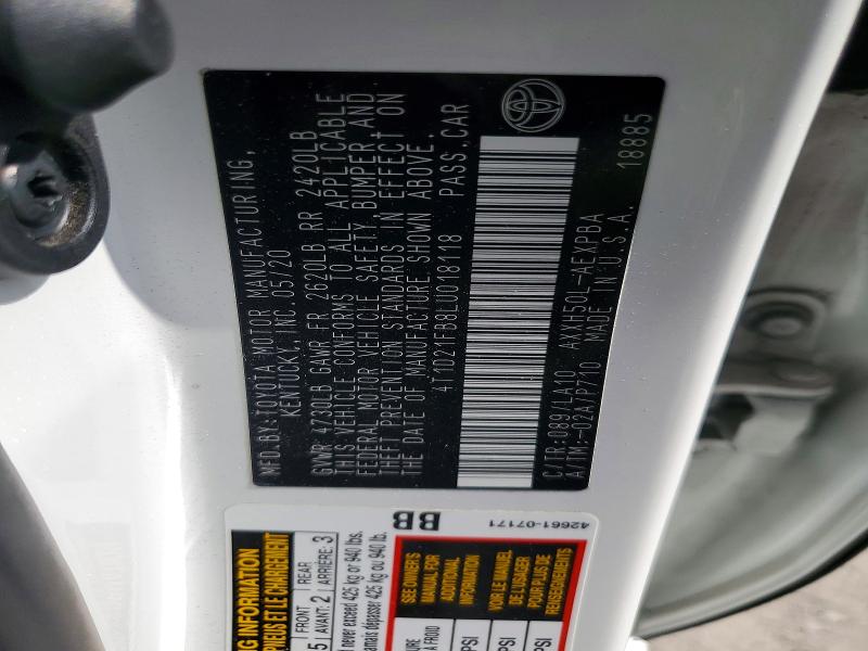 Aukcja sprzedaży 2020 Toyota Avalon, vin: 4T1D21FB8LU018118, numer aukcji: 63261726