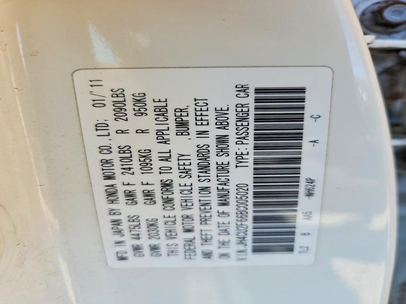 65397006 :رقم المزاد ، JH4CU2F66BC005020 vin ، 2011 Acura Tsx مزاد بيع