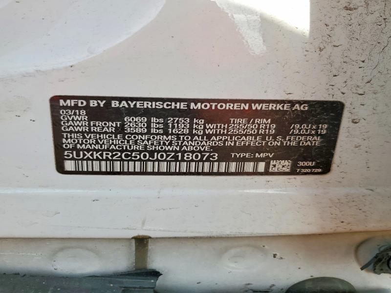 Aukcja sprzedaży 2018 Bmw X5, vin: 5UXKR2C50J0Z18073, numer aukcji: 66971076