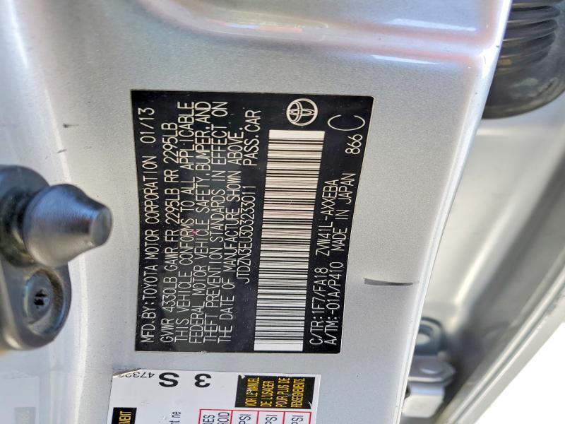 2013 Toyota Prius V მანქანა იყიდება აუქციონზე, vin: JTDZN3EU3D3233011, აუქციონის ნომერი: 64825876