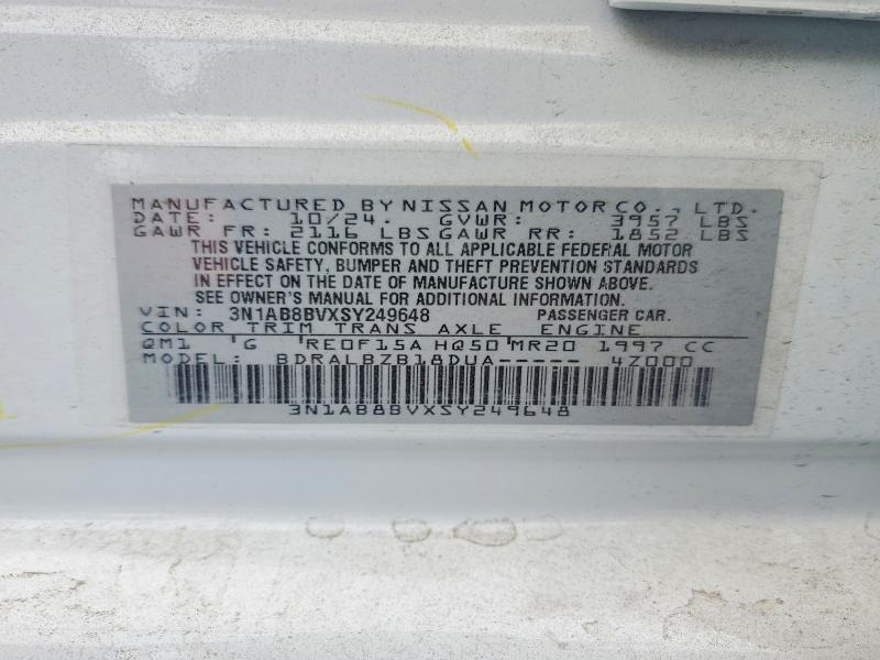 63164606 :رقم المزاد ، 3N1AB8BVXSY249648 vin ، 2025 Nissan Sentra مزاد بيع