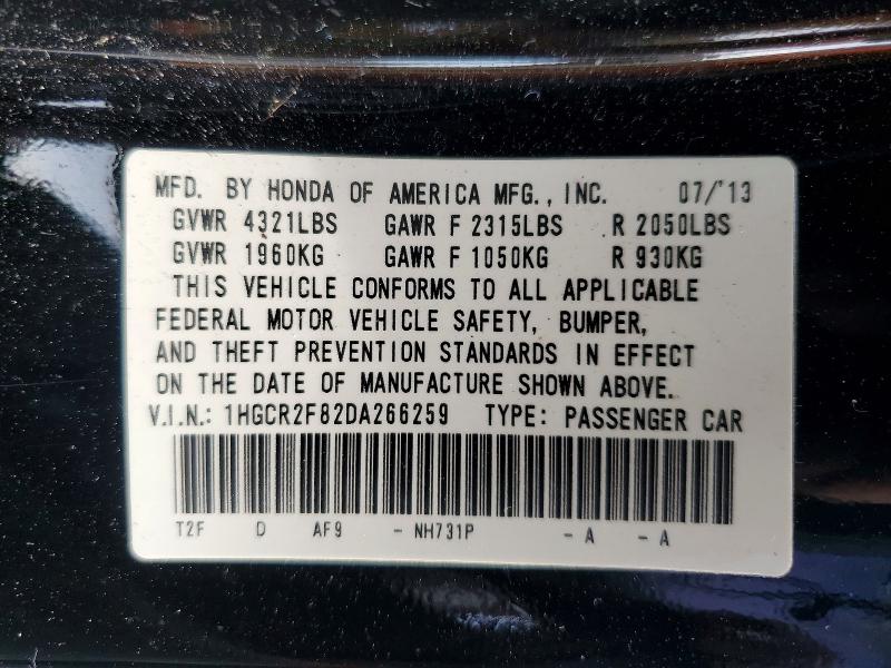 Aukcja sprzedaży 2013 Honda Accord, vin: 1HGCR2F82DA266259, numer aukcji: 67149886