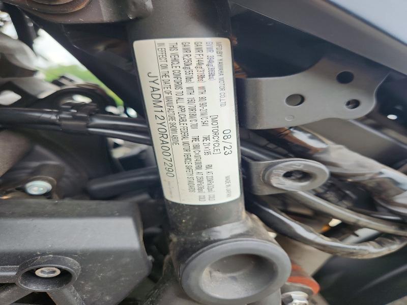 64190286 :رقم المزاد ، JYADM12Y0RA007290 vin ، 2024 Yamaha Xtz690 مزاد بيع
