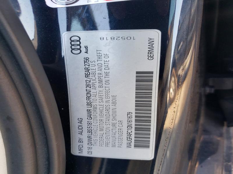 64623886 :رقم المزاد ، WAUGFAFC1GN161679 vin ، 2016 Audi A6 مزاد بيع