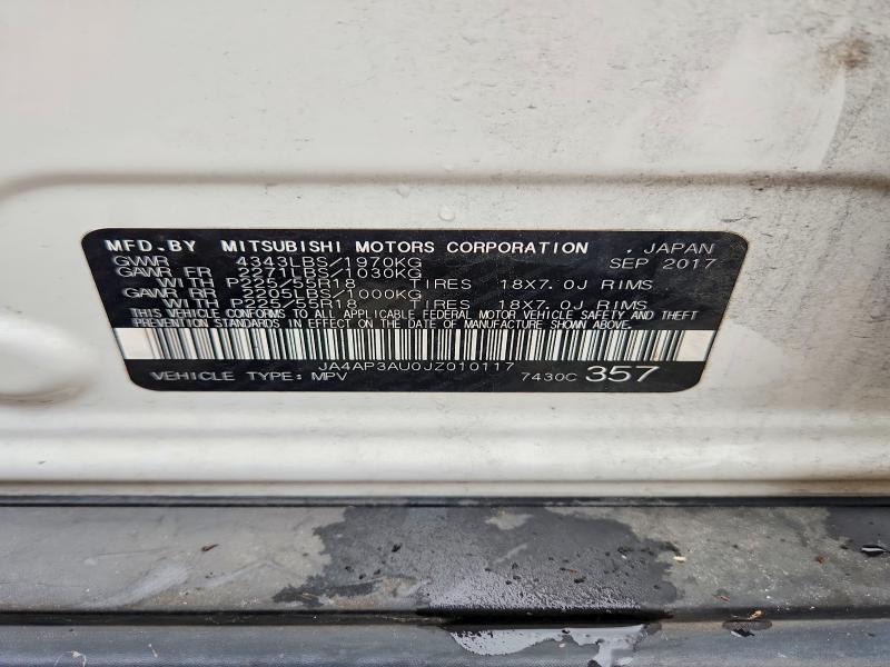 Aukcja sprzedaży 2018 Mitsubishi Outlander Sport, vin: JA4AP3AU0JZ010117, numer aukcji: 66460326