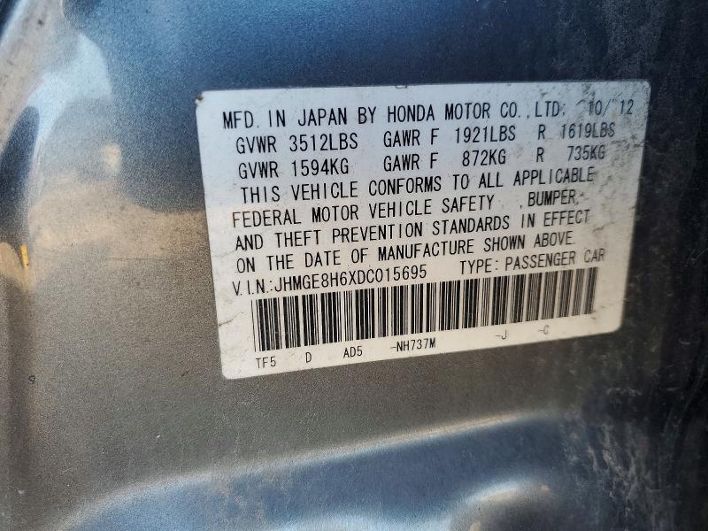 Продажа на аукционе авто 2013 Honda Fit, vin: JHMGE8H6XDC015695, номер лота: 63844616