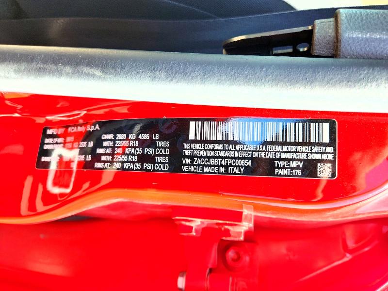 66697666 :رقم المزاد ، ZACCJBBT4FPC00654 vin ، 2015 Jeep Renegade مزاد بيع
