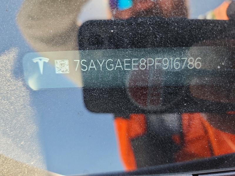 Aukcja sprzedaży 2023 Tesla Model Y, vin: 7SAYGAEE8PF916786, numer aukcji: 65912146