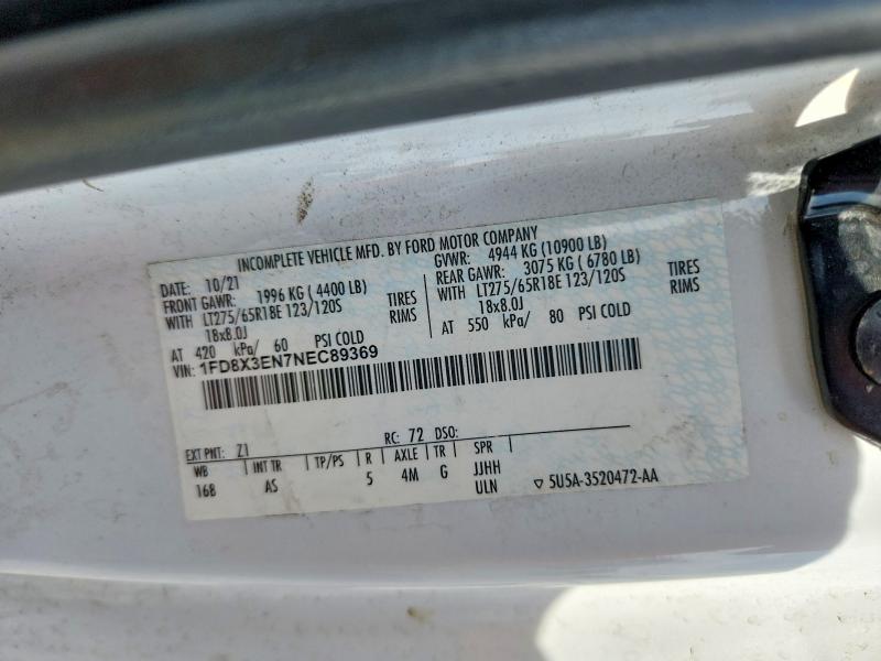 2022 Ford F350 მანქანა იყიდება აუქციონზე, vin: 1FD8X3EN7NEC89369, აუქციონის ნომერი: 64328926