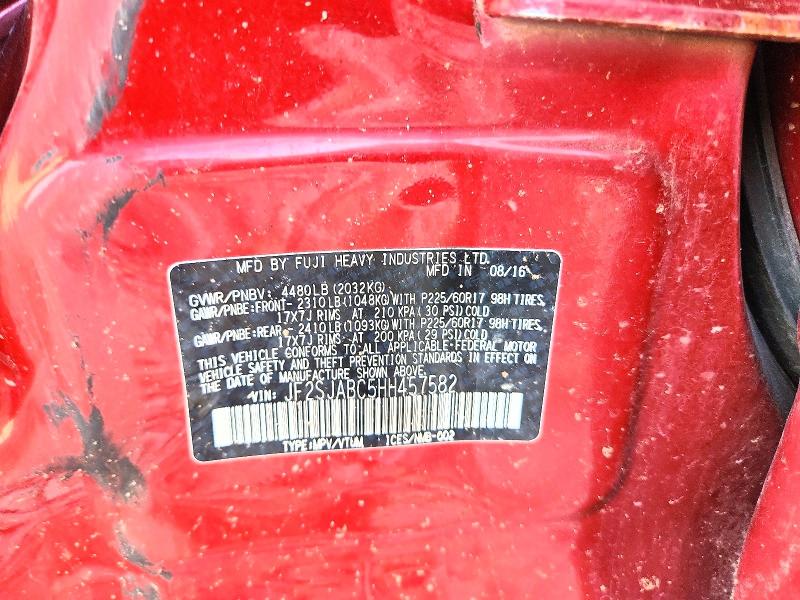 Aukcja sprzedaży 2017 Subaru Forester, vin: JF2SJABC5HH457582, numer aukcji: 66022636