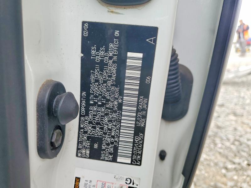 Aukcja sprzedaży 2006 Lexus Gx, vin: JTJBT20X760112373, numer aukcji: 65308316