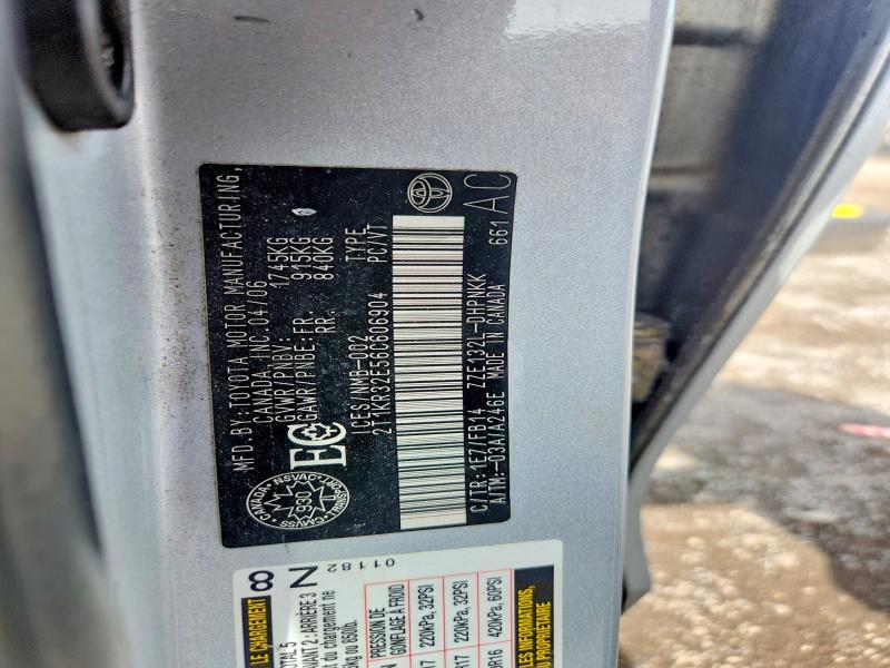 Aukcja sprzedaży 2006 Toyota Matrix, vin: 2T1KR32E56C606904, numer aukcji: 64775416