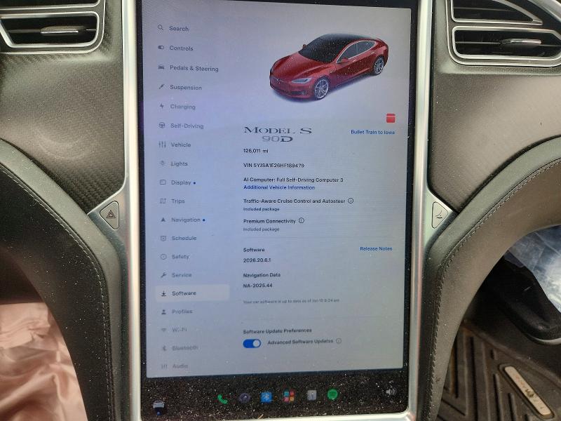 Aukcja sprzedaży 2017 Tesla Model S, vin: 5YJSA1E26HF189479, numer aukcji: 64819916