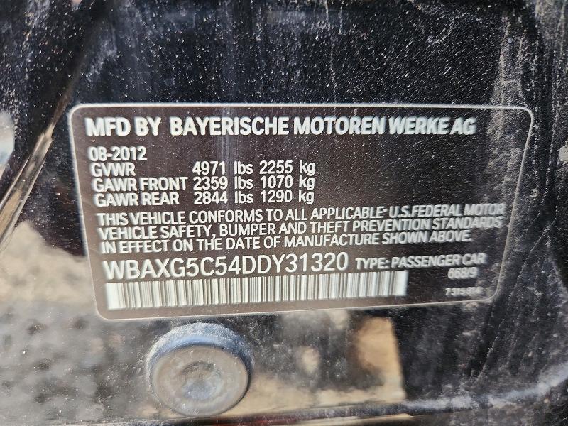 Aukcja sprzedaży 2013 Bmw 528, vin: WBAXG5C54DDY31320, numer aukcji: 67399096