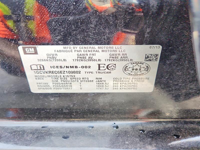 Продаж на аукціоні авто 2014 Chevrolet Silverado, vin: 1GCVKREC6EZ109802, номер лоту: 64305406