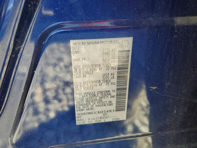 Aukcja sprzedaży 2018 Nissan Pathfinder, vin: 5N1DR2MN6JC605483, numer aukcji: 67362216