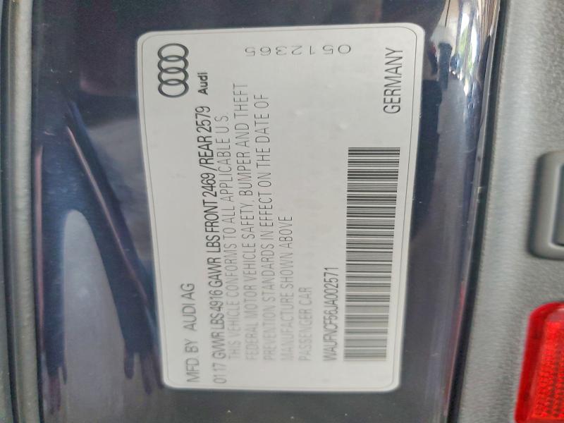 Продаж на аукціоні авто 2018 Audi A5, vin: WAUFNCF56JA002571, номер лоту: 65879436