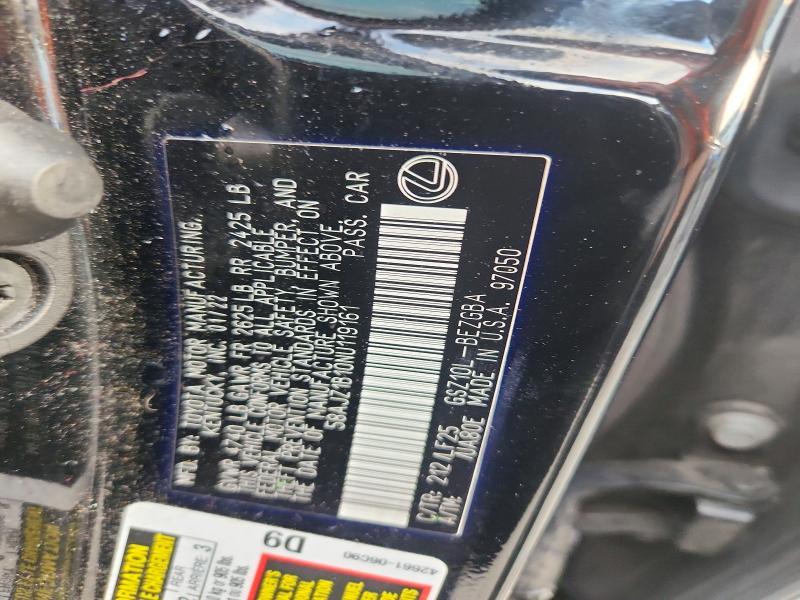 64889746 :رقم المزاد ، 58AJZ1B10NU119161 vin ، 2022 Lexus Es مزاد بيع