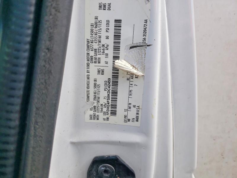 64627186 :رقم المزاد ، 1FDXE4FS8KDC42459 vin ، 2019 Ford Econoline مزاد بيع