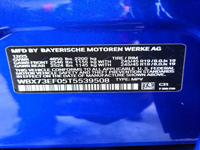 66700226 :رقم المزاد ، WBX73EF05T5539508 vin ، 2026 Bmw X1 مزاد بيع