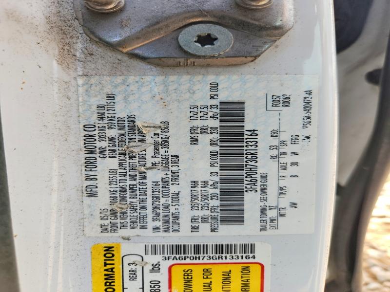 Aukcja sprzedaży 2016 Ford Fusion, vin: 3FA6P0H73GR133164, numer aukcji: 61913536