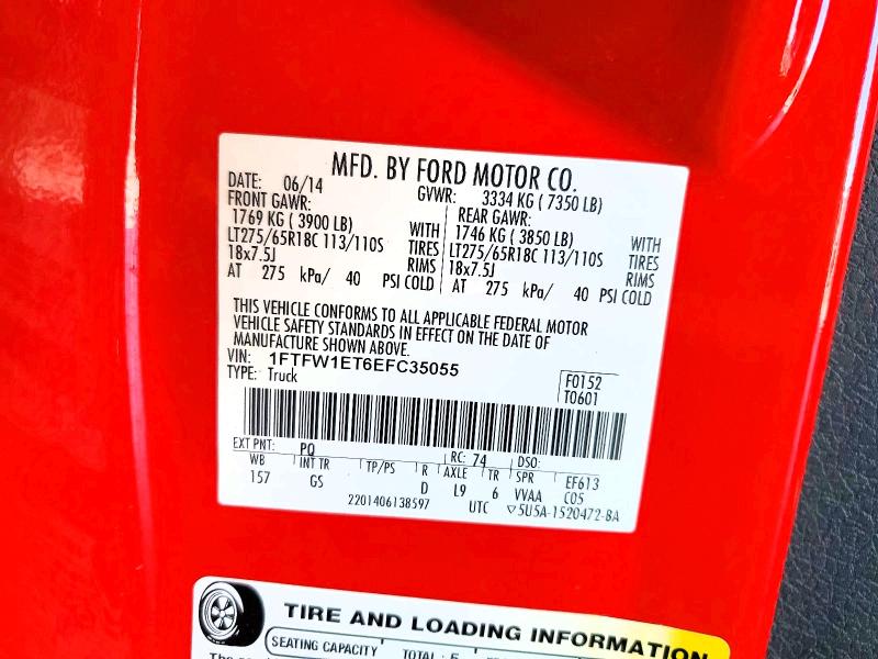 Aukcja sprzedaży 2014 Ford F150, vin: 1FTFW1ET6EFC35055, numer aukcji: 64432716