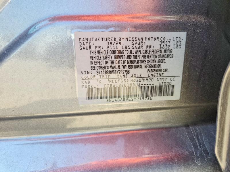 66935276 :رقم المزاد ، 3N1AB8BV6SY219756 vin ، 2025 Nissan Sentra مزاد بيع