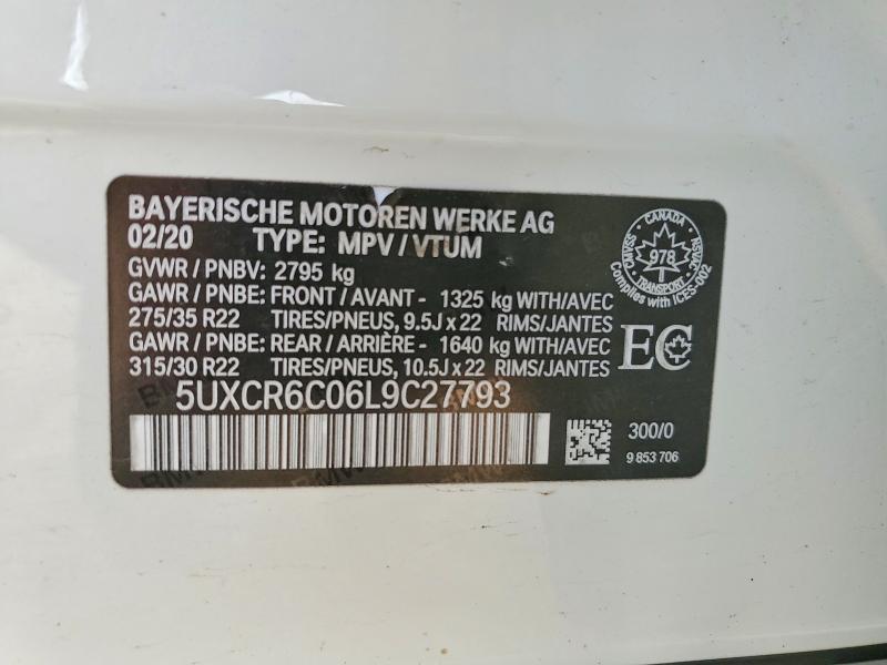 Продажа на аукционе авто 2020 Bmw X5, vin: 5UXCR6C06L9C27793, номер лота: 61646566