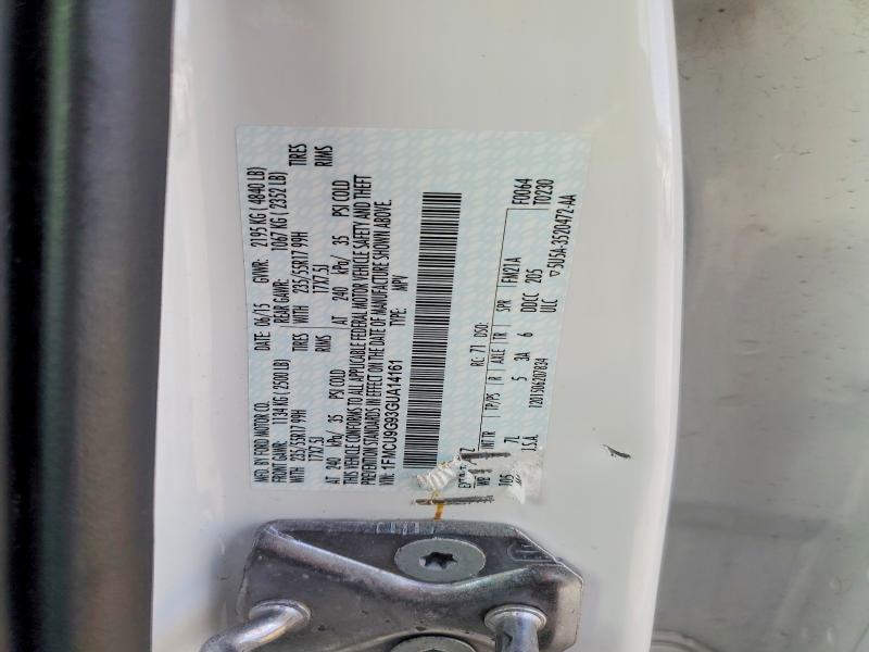 64827986 :رقم المزاد ، 1FMCU9G93GUA14161 vin ، 2016 Ford Escape مزاد بيع