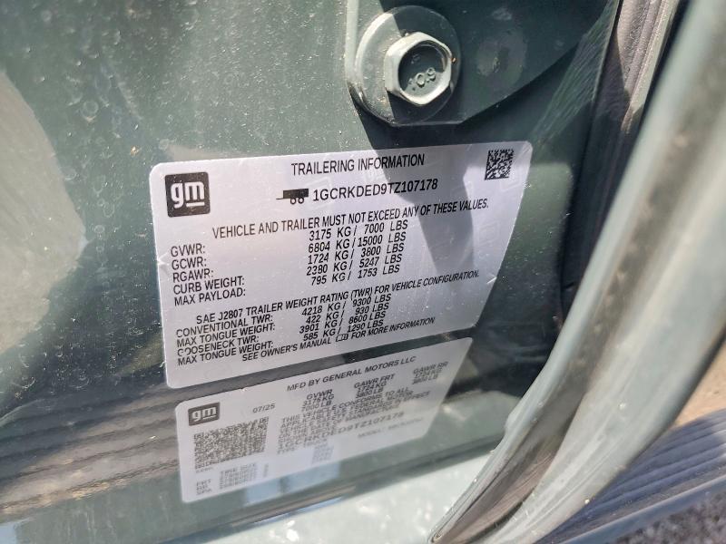 62968826 :رقم المزاد ، 1GCRKDED9TZ107178 vin ، 2026 Chevrolet Silverado مزاد بيع