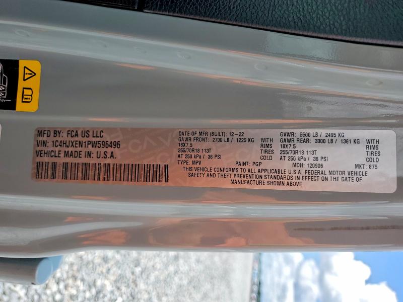 Продажа на аукционе авто 2023 Jeep Wrangler, vin: 1C4HJXEN1PW596496, номер лота: 64308516