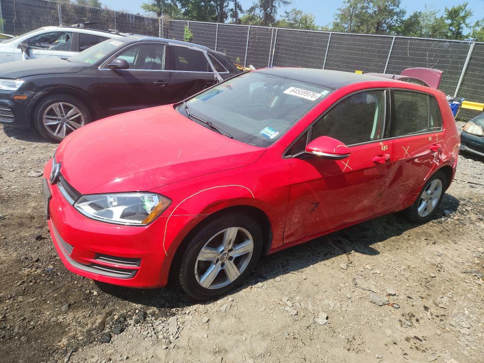 2017 Volkswagen Golf მანქანა იყიდება აუქციონზე, vin: 3VW217AU5HM076030, აუქციონის ნომერი: 64559976