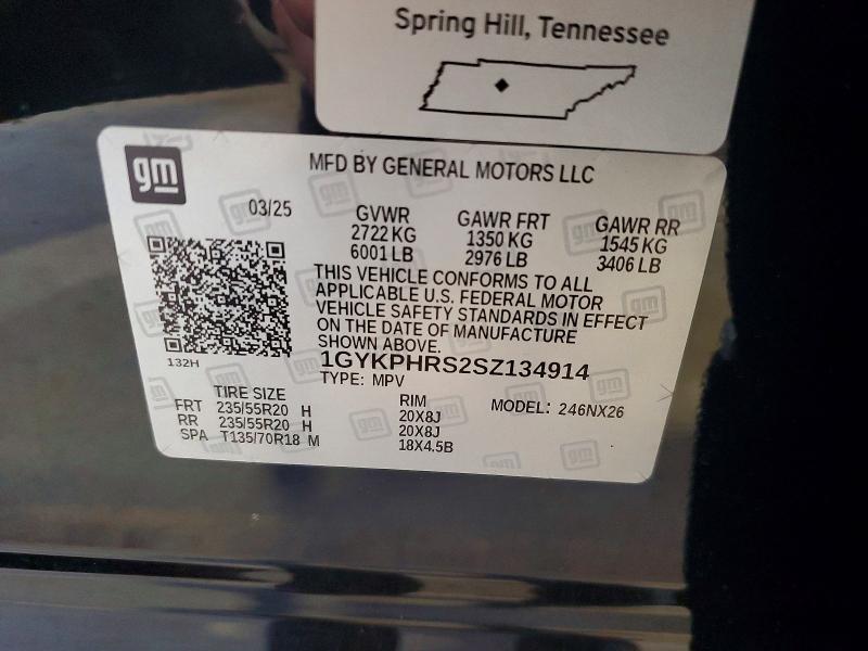 Продажа на аукционе авто 2025 Cadillac Xt6, vin: 1GYKPHRS2SZ134914, номер лота: 62469546