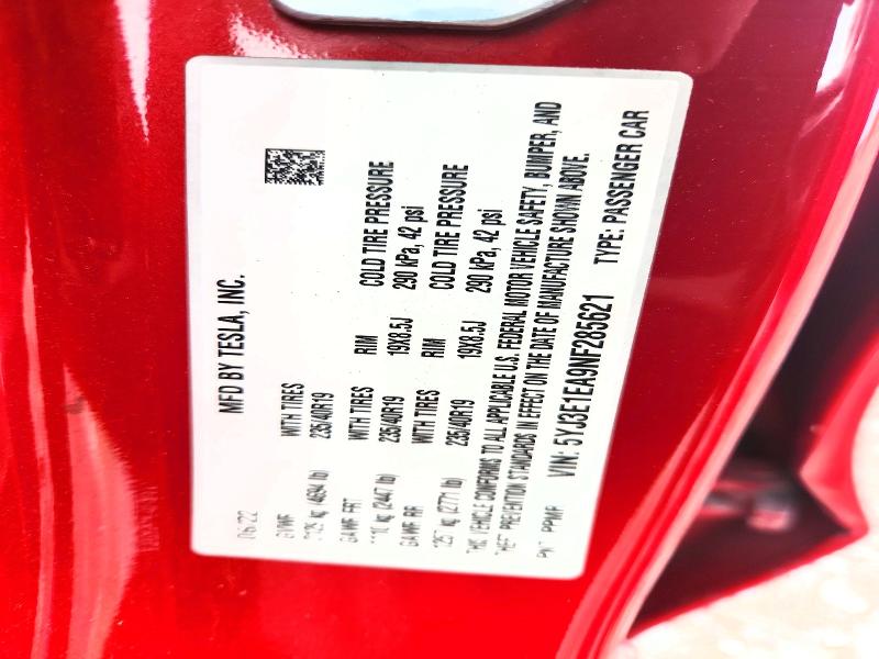 Продаж на аукціоні авто 2022 Tesla Model 3, vin: 5YJ3E1EA9NF285621, номер лоту: 65756436