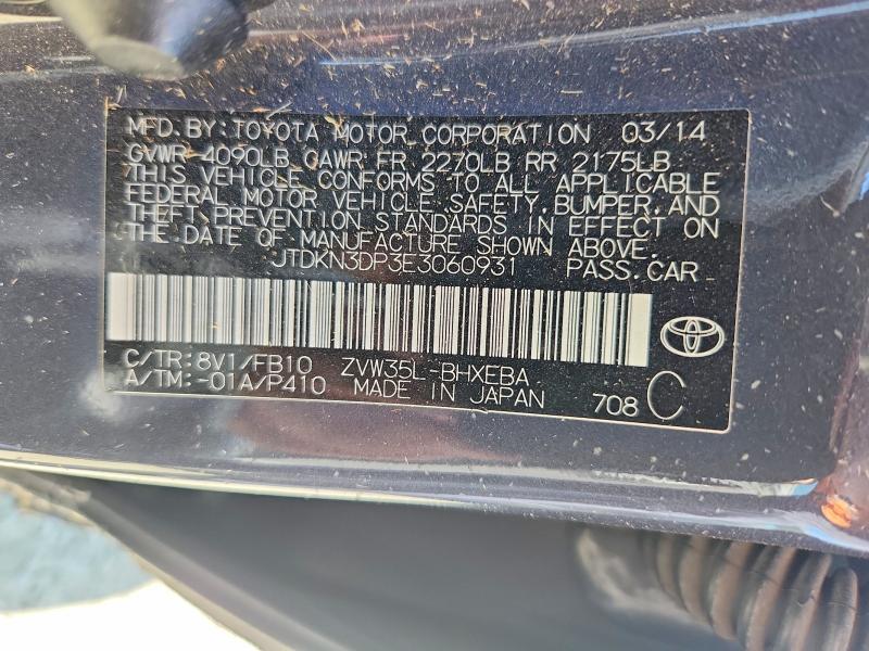 Aukcja sprzedaży 2014 Toyota Prius Plug-in Hybrid, vin: JTDKN3DP3E3060931, numer aukcji: 65455106