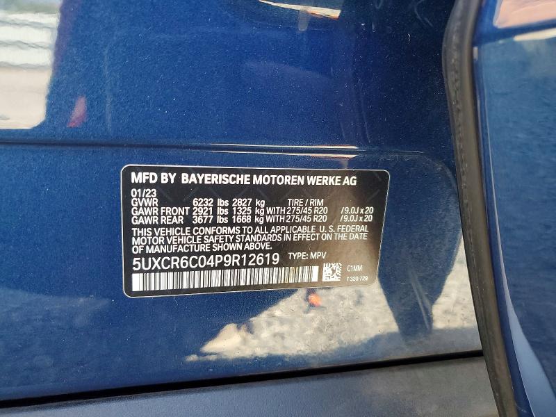 Aukcja sprzedaży 2023 Bmw X5, vin: 5UXCR6C04P9R12619, numer aukcji: 65398776