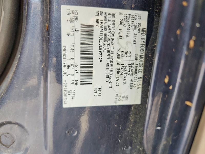 Продажа на аукционе авто 2003 Ford Expedition, vin: 1FMPU18L53LB92229, номер лота: 64233206