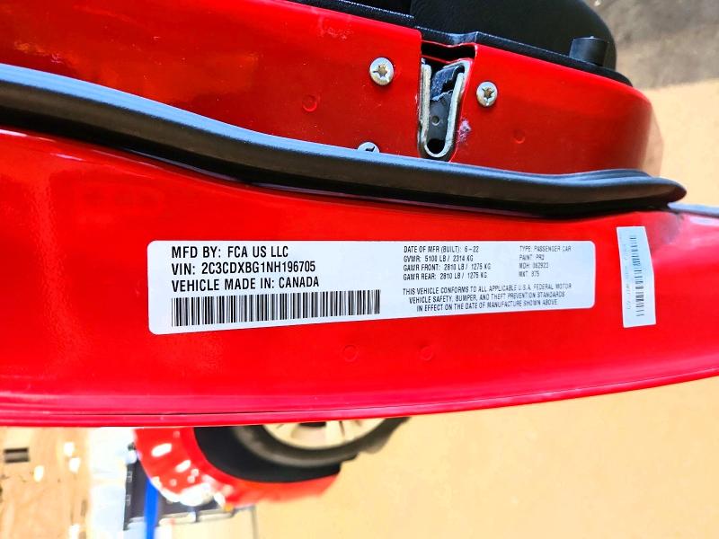 Продаж на аукціоні авто 2022 Dodge Charger, vin: 2C3CDXBG1NH196705, номер лоту: 65941386